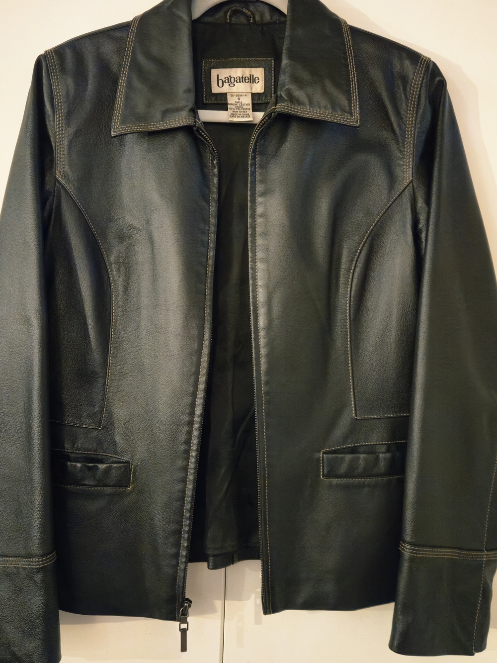 Bagatelle Vintage Black Leather Jacket  [S] Like New